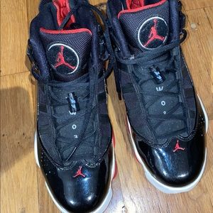 Jordan 6 Rings Black Varsity Red